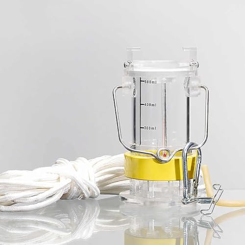 CMHYBS Sistema de Muestreo de Agua de Acero Inoxidable con Contrapeso,Vaso Muestreador de Péndulo Portátil,para Depósito,Estanque Y Río(Size:0.5L,Color:plexiglass)