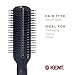 Kent AS9 Anti Static Hair Brush Travel Brush Small Hair Brush for Smoothing, Straightening, and Curling Medium or Long Hair. 9-Row Mini Hairbrush Anti Static for Hair Frizz Free Brush Made in England