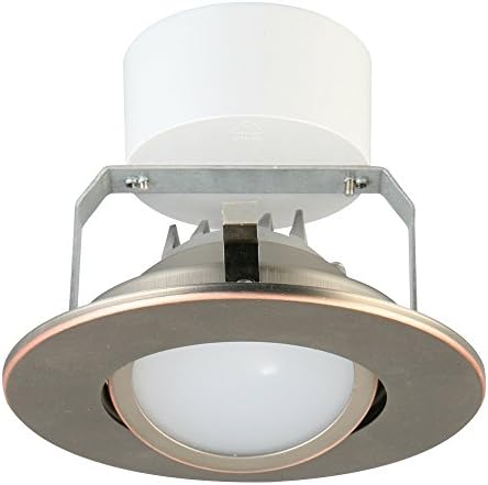 Lithonia Lighting 4 Inch LED Gimbal, Higher Lumen Version, 3000K, 500 Lumens, 7.7W, Oil Rubbed Bronze, 4G1ORB LED 30K 90CRI M6