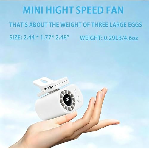 Ventilador de clip recargable de 100 velocidades para mini refrigeración personal 5