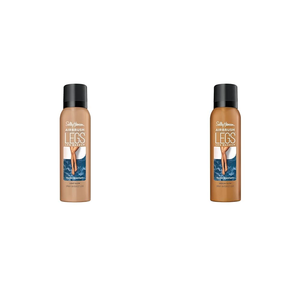Airbrush Legs Light & Medium Glow Leg Makeup Spray 4.4 Oz 2-Pack