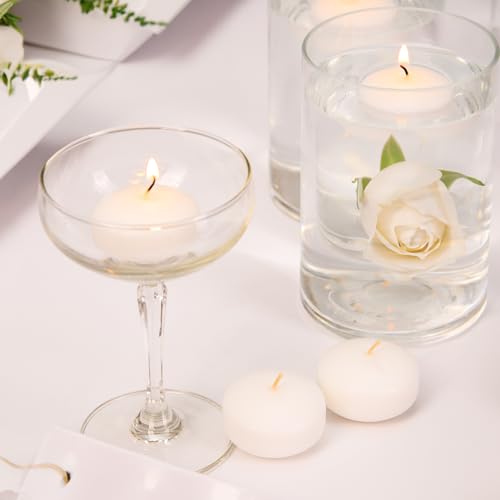 Ashlux 2INCH FLOATING CANDLES 24PS White Floating Candles 2 Inch thumb #2