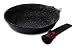 Baumalu 383603 Poêle à Frire 32 cm Granit Pro, Aluminium Forgé, Noir, 32 cm, 37, 5 x 34 x 7 cm