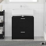 Design rustique pour votre salle de bain : le design rustique en chêne noir ajoute de la chaleur et de la personnalité à votre salle de bain, créant une atmosphère chaleureuse. Ce vanity apporte une touche de charme rustique à une salle de bain moderne.