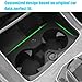 Jaronx Compatible with BMW Cup Holder Insert X5 G05 X6 G06 X7 G07, Silicone Anti-Slip Console Cup Holder Mat for BMW X5 G05/ X7 G07 2019-2024, X6 G06 2020-2024