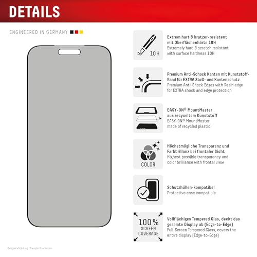 Verre trempé iPhone 17 Pro Max Displex MountMaster la protection premium 10H - 2