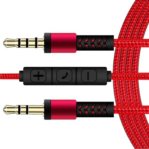 Cable Jack 3.5mm macho a macho con micrófono y control de voz miniatura 4