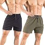 Men's 5" Running Shorts 2 Pack Quick Dry Athletic Workout Gym Shorts with Zipper Pockets - Image 2