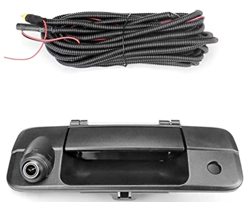 Image of DYRDINSHOW Tailgate Handle Backup Camera for 2007-2014 Tundra Tailgate Handle Rear View Reversing Backup Camera(Color: Black)