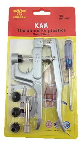 1 Set KAM Snap Hand-held Pliers Kit for Size 16/20/24 Resin/Plastic Snaps Poppers