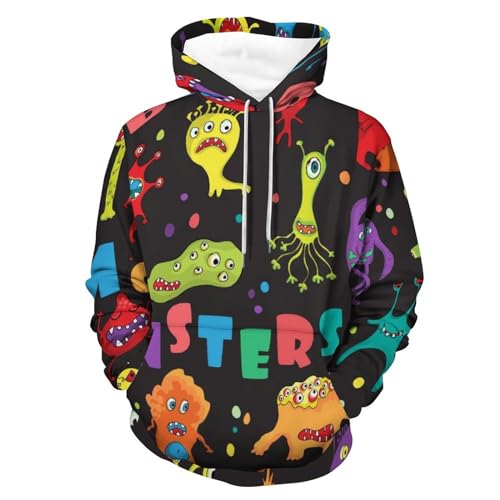 Sweatshirt Pull Homme Femme S | Hoodie Colorée UMENG Sweats À Capuche Manche Longue