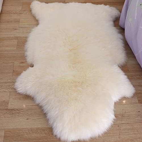 Woolous Sheepskin Rug – Large Genuine New Zealand Sheepskin, Extr...