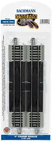Bachmann Trains 9" Straight Rerailer Nickel 2Pk NS Rail Roadbed HO Scale image 5