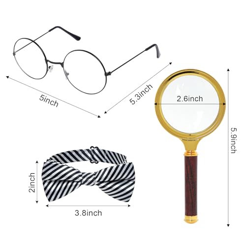 Disfraz completo de detective con accesorios miniatura 2