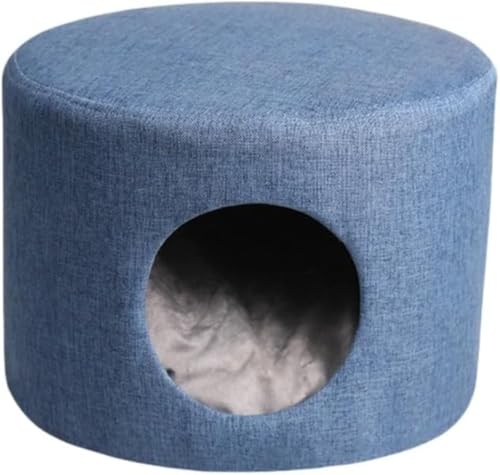 ペットハウス スツール 脚 オールシーズン対応 猫 犬 ペット用スツール 小型犬 猫用椅子 千倉キャットハウス (体重6kg以下推奨) (オレンジ,足付き) (C足がない)