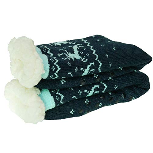 Image of MaxNova Women's Winter Warm Cozy Fuzzy Fleece Slipper Socks Christmas Gift