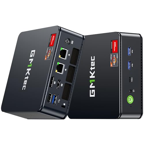 GMKtec M6 Ultra Gaming Mini PC Ryzen 7640HS (Upgraded 6600H/ 6800H), 32GB RAM DDR5 512GB SSD Dual NIC LAN 2.5GbE Desktop Computers Office Home, Triple 4K Display, WiFi 6, USB4, BT 5.2, DP, H