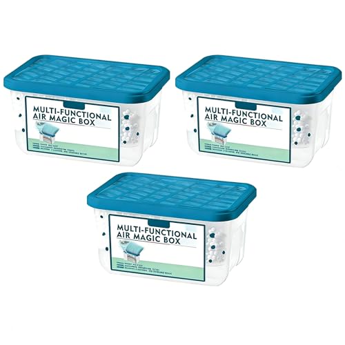 Caja mágica de purificación de aire interior multifuncional, purificación de aire para el hogar, eliminación de polvo, frescura duradera, limpia el aire, para salón, dormitorio, cocina (3 unidades)