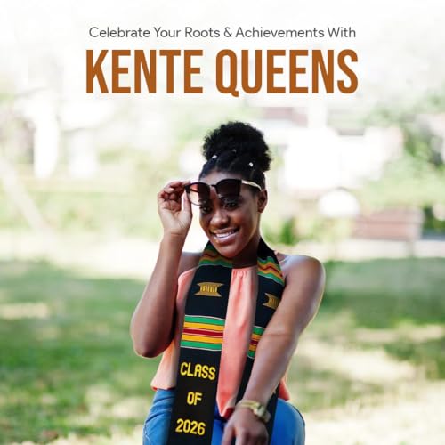 Image of Kente Graduation Stole 2026 | Kente Stole Authentic African Art
