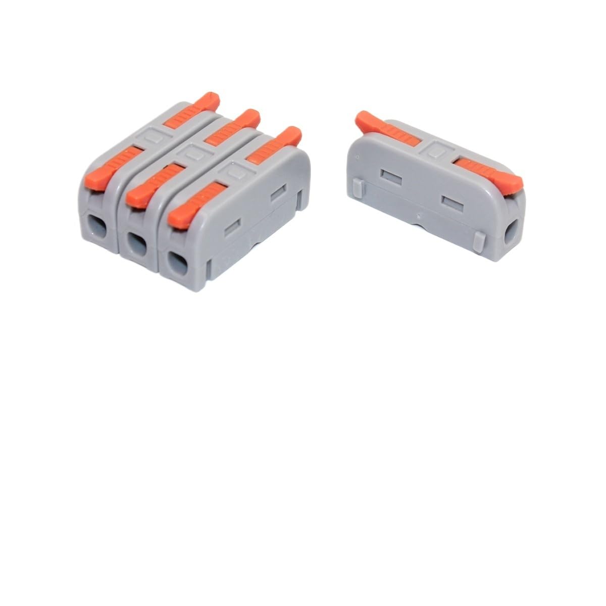 10/50 connettori per cavi di cablaggio rapido mi ni tutti i conduttori elettrici splitter compatti push-in morsettiera domestica (M62, 50 pezzi)