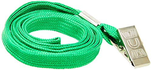 Cordão para Crachá, Kit 211758, Verde, Pacote de 10