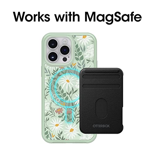 Image of OtterBox iPhone 14 Pro Max (ONLY) Symmetry Series+ Case - SAGE Advice (Green), Ultra-Sleek, Snaps to MagSafe, Raised Edges Protect Camera & Screen