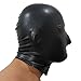 Latex Black Perforated Rubber Gummi Hood Mask (one Size)