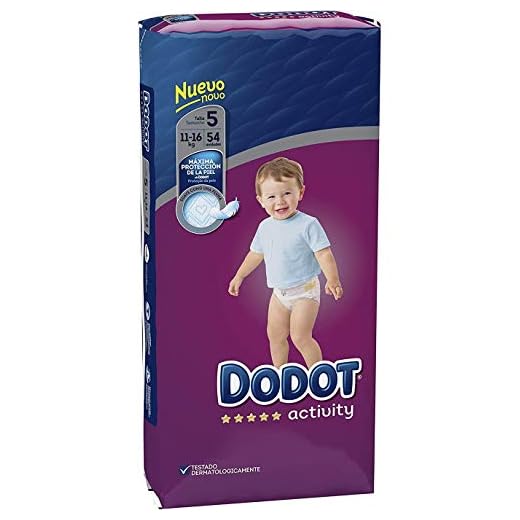 Dodot Activity Pañales Talla 5, 54 Pañales, 11-16 kg