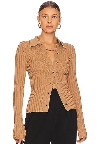 ZAFUL Women's V Neck Button Down Ribbed Sweater Cardigan Long