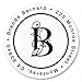 Formal Initial Self-Adhesive, Flat-Sheet Round Address Labels