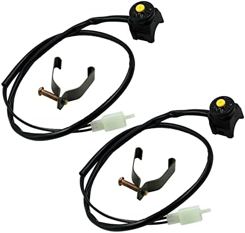 Universal Motorcycle Kill Stop Switch Horn Button Motorbike Switch Handlebar for ATV Dirt Bike 7/8inch 22mm Yellow (Pack of 2)