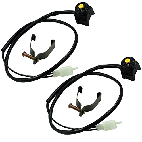 Universal Motorcycle Kill Stop Switch Horn Button Motorbike Switch Handlebar For Atv Dirt Bike 7/8Inch 22Mm Yellow (Pack Of 2) #TOP1