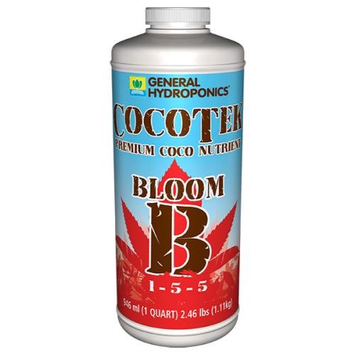 General Hydroponics GH3292 Cocotek Grow Hydroponic Base Nutrient, White