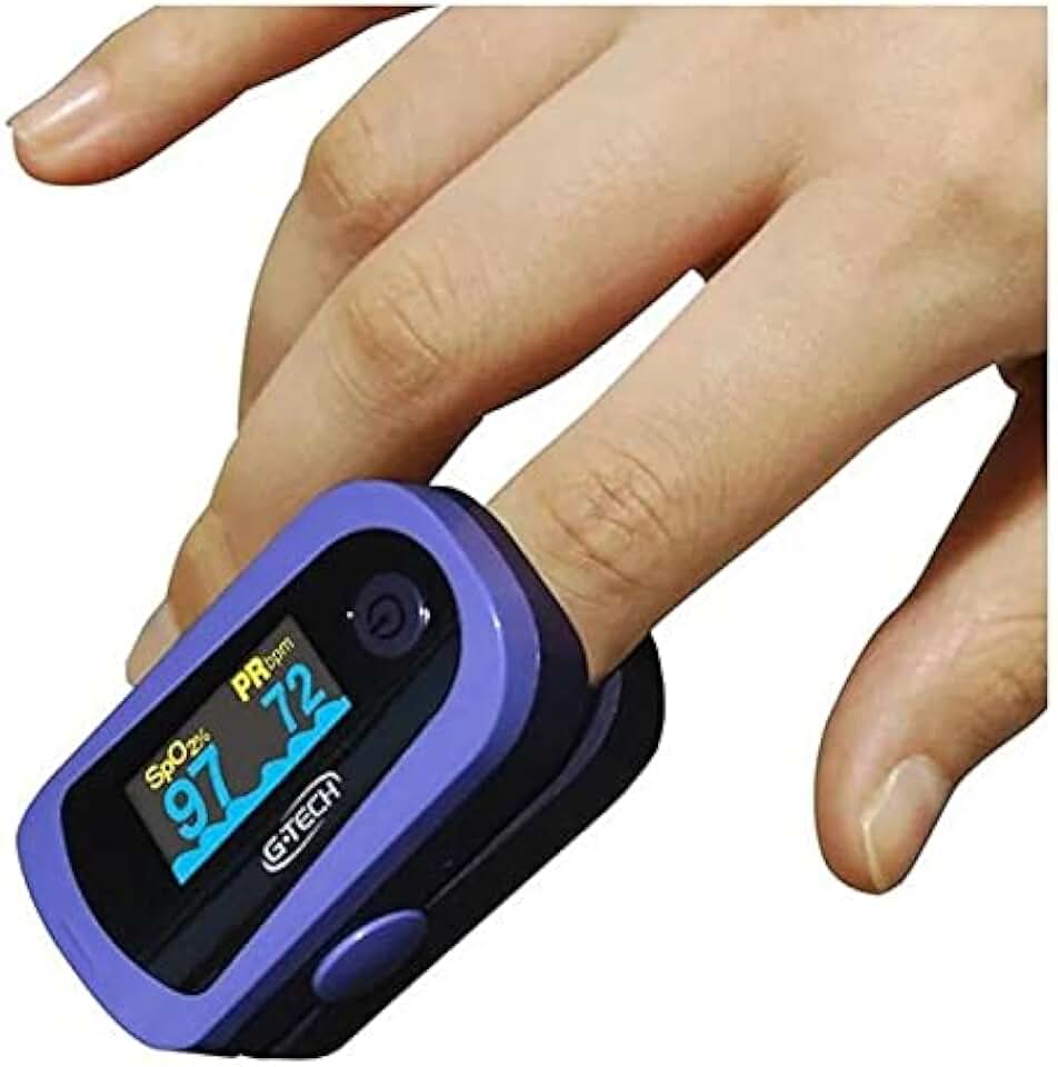 Oximetro Digital De Dedo Medidor Pulso Saturação De Oxigênio Com Estojo Marca G-tech