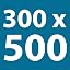 300 x 500 mm