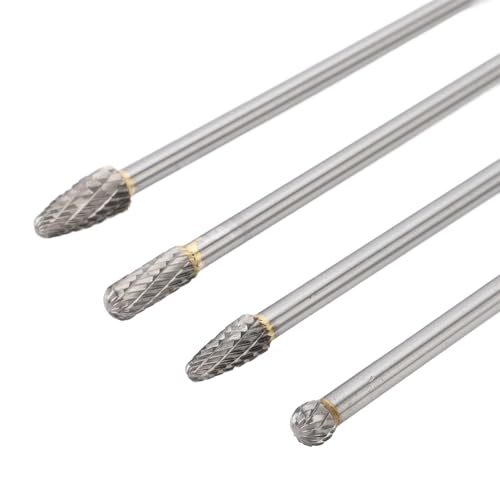 Juego de fresas rotativas de carburo 6mm para reparación y bricolaje miniatura 7