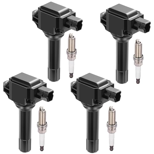 WRE-21 Ignition Coil Replacement - 2017-2019 Subaru Impreza & 2018-2019 Crosstrek 6 BDFHYK 4 Ignition Coil Pack UF747 and 4 Iridium Spark Plug 93501 Compatible with Subaru 16-17 Crosstrek, 17-18 Forester, 16 Impreza, 15-19 Legacy, 15-19 Outback, 15 XV Crosstrek Coil for 22433AA700