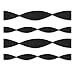 Premium Black Crepe Paper Streamer - 81 ft (1 Pc) - Perfect for Birthdays, Weddings, and Events