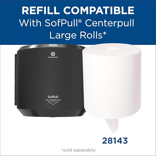 Distributeur de serviettes dévidage central Sofpull GP Pro noir