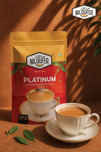 Image of Cafe Niloufer Platinum Tea Powder 1Kg | Strong Assam & Aromatic Blend | Premium Loose Leaves Chai for Rich Taste & Flavour