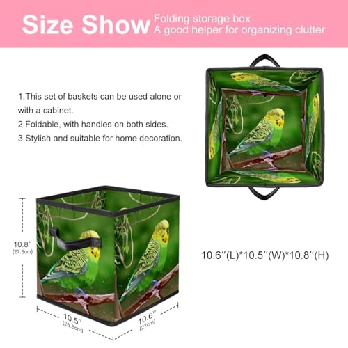 Boîte de rangement pliable avec poignées panier cube linge et jouets - 3