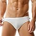 TADUANO Men's Underwear Hipster Brief Low Rise Fashion Sport Stretchy Thin Breathable Sexy White