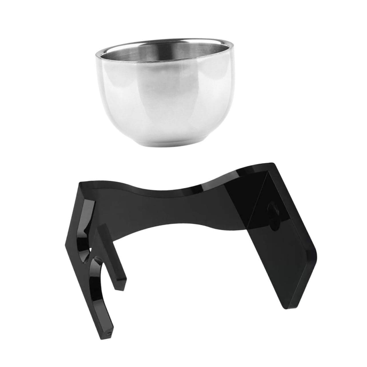 Beaupretty 1 Set Compact Shaving Brush Stand Bowl for Men Non Slip Holder for Razor Shaving Brush Space Saving Bathroom Accessory Grooming Needs