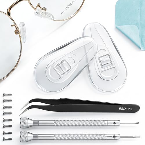 PFDHQS Silicone Eyeglass Nose Pads Replacement Kit
