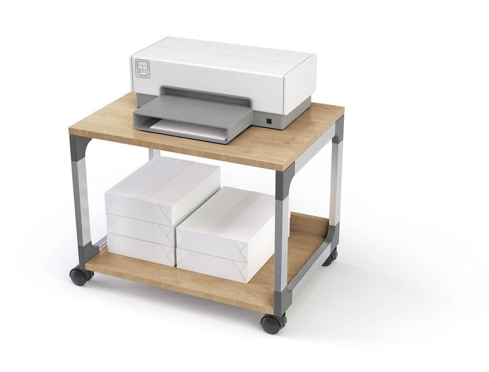 Durable 3710124 Sistema Multi Trolley 48, plata metálica y haya | Plata metálica / haya