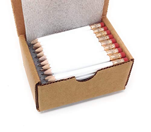 Lápices de grafito blancos con borrador, caja x72 miniatura 1