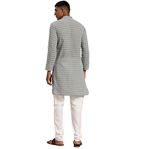 Image of SOJANYA (Since 1958 Men's Cotton Floral Regular Kurta Pyjama Set