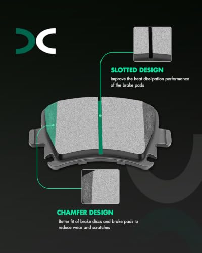 Image of SCITOO Rear Brake Kits Drill & Slotted Brakes Rotor Brakes Pads:D1108;34294