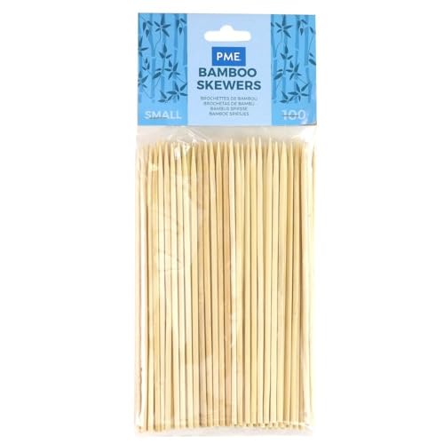 PME Small Bamboo Skewers Pack of 100 6-inches Beige