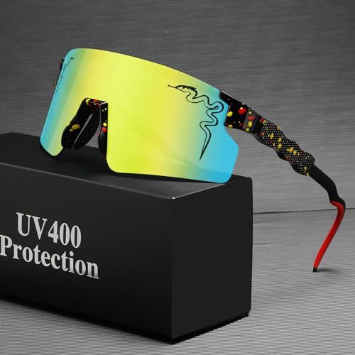 Image of Cycling Sunglasses UV400 Outdoor Men Women Adults Youth Boys Girls Kids Baseball Sport Softball Goggles